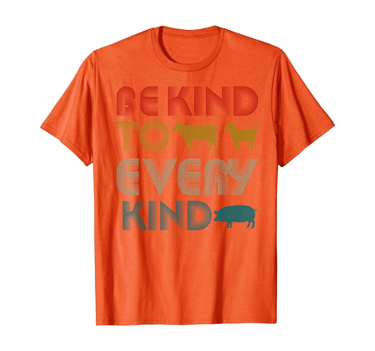 

Be Kind To Every Kind Vegan T-Shirt, White;black