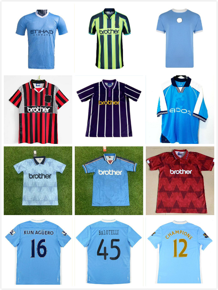 

1972 1989 1998 1999 2011 2012 Retro Haaland DZEKO soccer jerseys DICKOV Kun Agüero CITY Shirt Lee Crooks Goater Vaughan Kompany 98 99 11 12 classic football shirts, Home 3