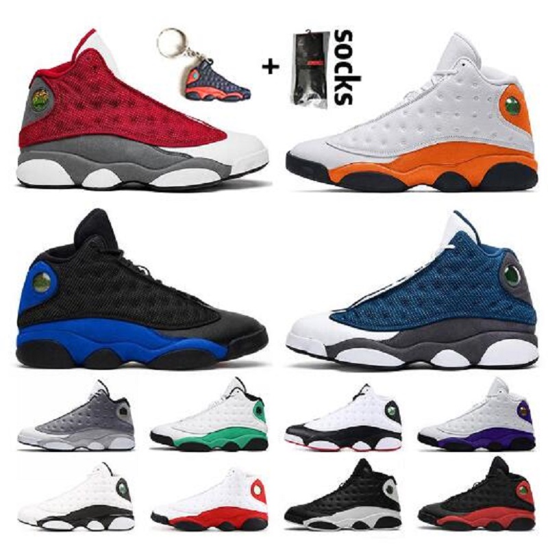 

With Box Jumpman 13 13s Sneakers Womens Mens Basketball Shoes Flint 13 Bred Chicago Hyper Royal Starfish Lucky Green Barons Mens Trainers, # 47
