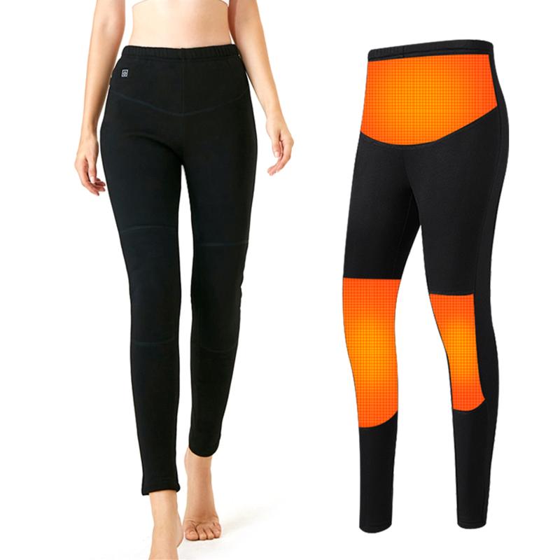 

Outdoor Winter Warm Heated Pants Men Women Washable USB Electric Heating Trousers Thermal Underwear 3 Level Temperature Bottom