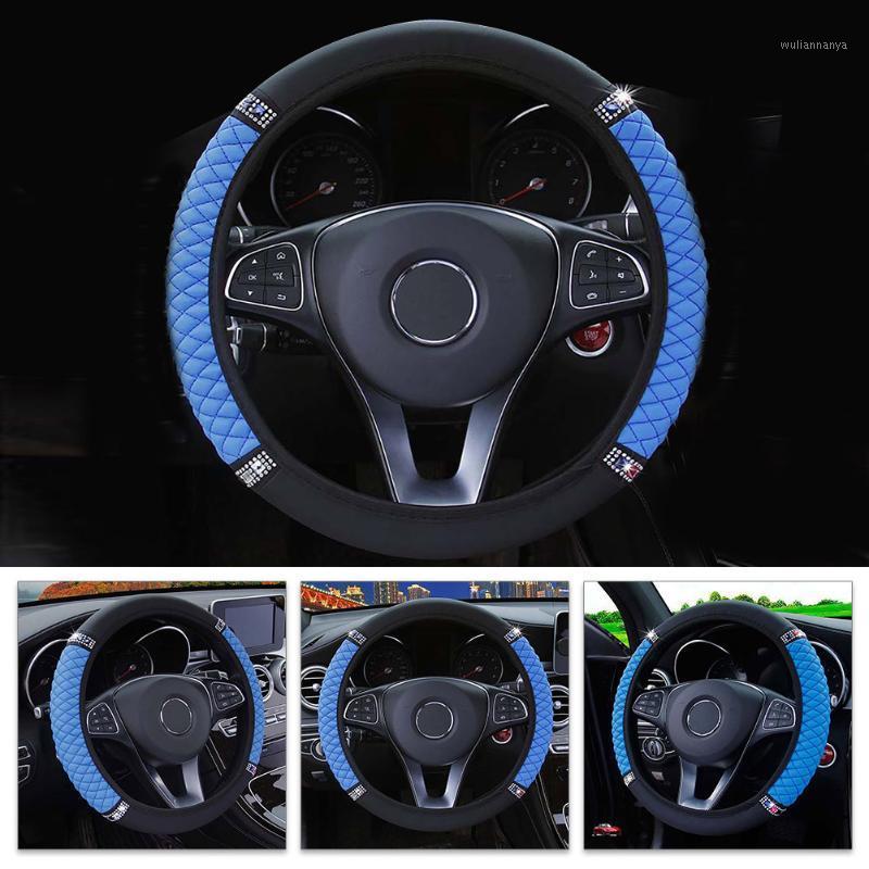 

Steering Wheel Covers Interior Cover Leather Universal 1 Pcs Anti-Slip Auto Car