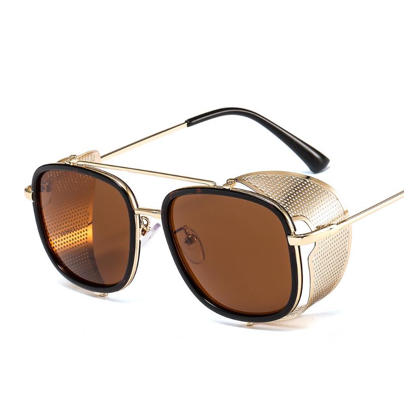

Sunglasses Fashion Punk Square Women Grid Side Shield Tide High Quality Eyeglasses Unisex Glasses UV400