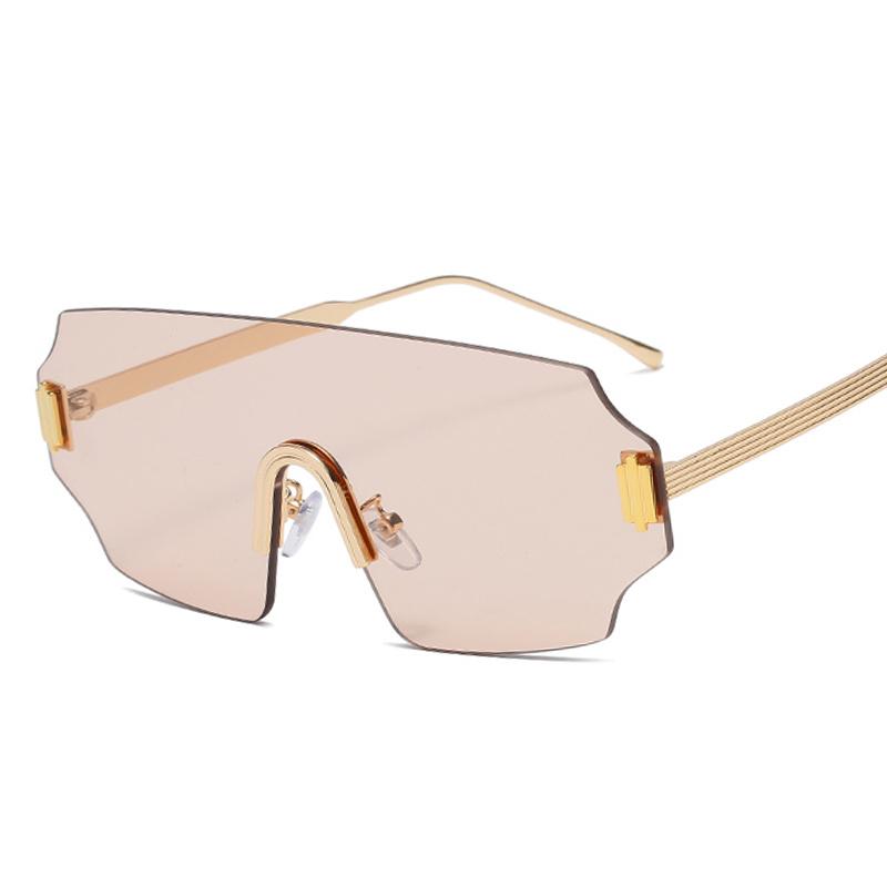 

Sunglasses Special Price Metal Frameless Men And Women Trend Personality Street Pography Travel Seaside Essential Glasses
