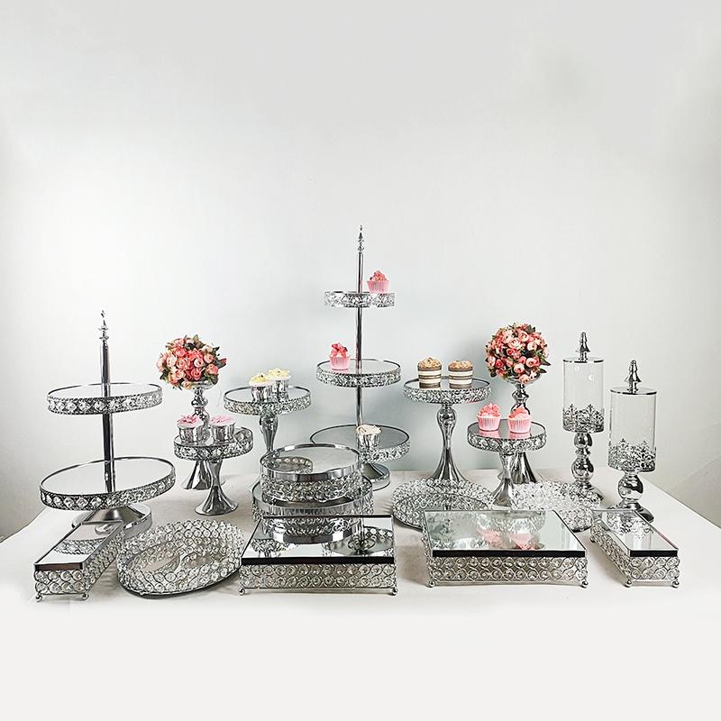 

Other Bakeware 8pcs-19pcs Round Cake Stand Plate Pedestal Dessert Holder Wedding Birthday Party