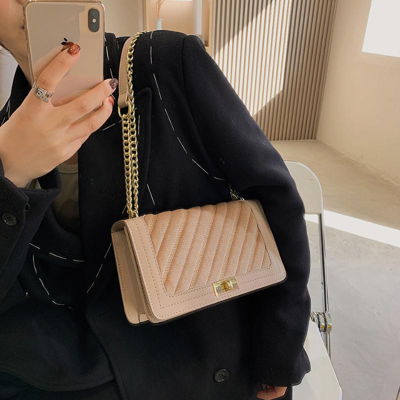 

Evening Bags Stripe Luxury Velvet Shoulder For Women Female Long Chain Metal Hasp Handbag Trendy Square Royal Blue Crossbody Bag Sac