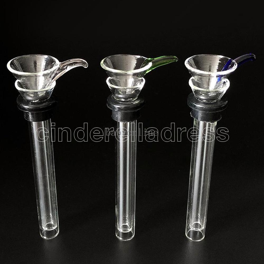 

Glass Stem Slider Funnel Style With Handle Manufacture Glass Male Stem ,simple downstem glass bowl for water pipe ,glass bong