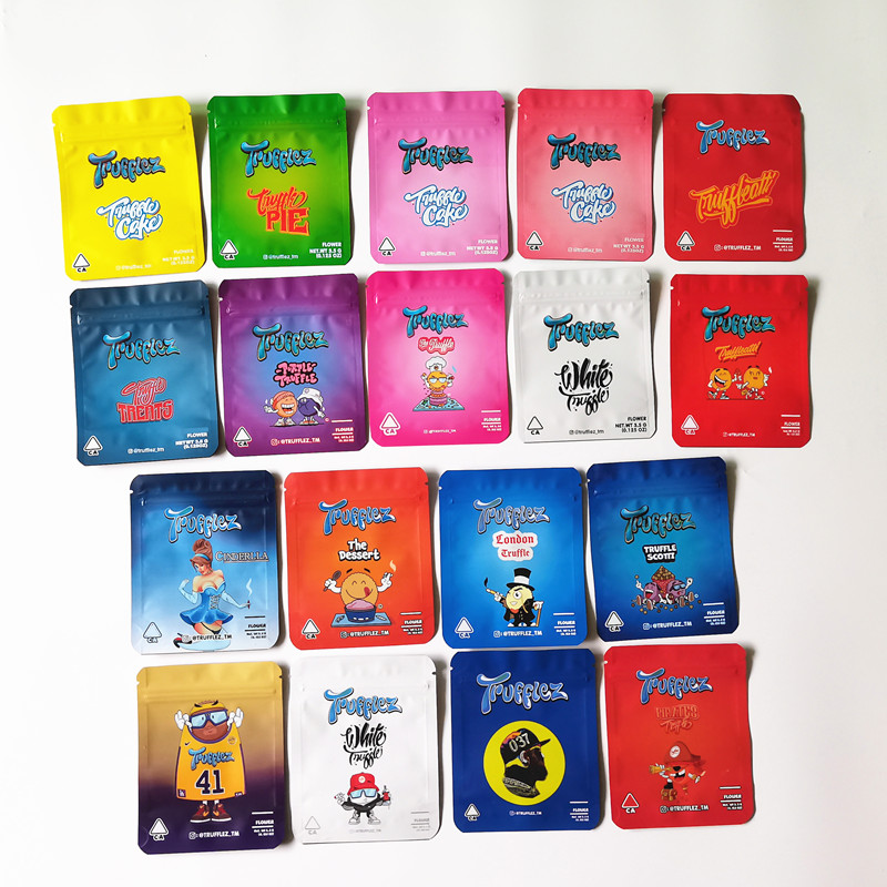 

Trufflez Cinderlla The Dessert packaging Scotti Cake Pie Tiuffle Bag 3.5g smell Cookies childproof zipper package Flower Mylar