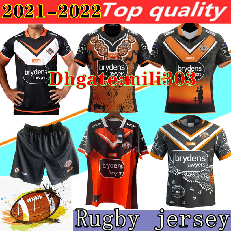 

2021 2022 Western Tigers Rugby jerseys 21 22 Australia wests Tiger jersey shirt Vest shorts S-3XL, 14