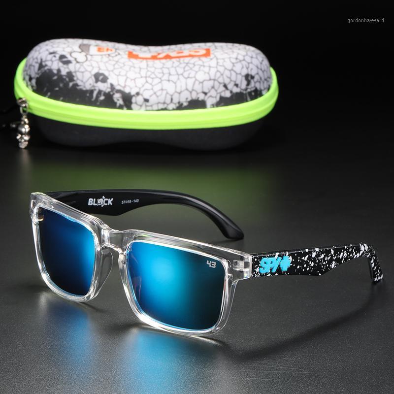 

Fresh Colors Of KEN BLOCK Polarized Sunglasses Men Women Top Square Unisex Sun Glasses With Zipper Case Happy 43 Lense