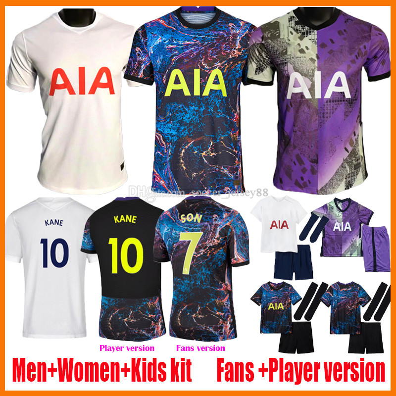 

21 22 BALE KANE soccer jerseys player DELE SON NDOMBELE HOJBJERG LO CELSO SPURS 2021 2022 home away 3rd camiseta de futebol toTtEnhAm kids kits football shirts, Kids home kit
