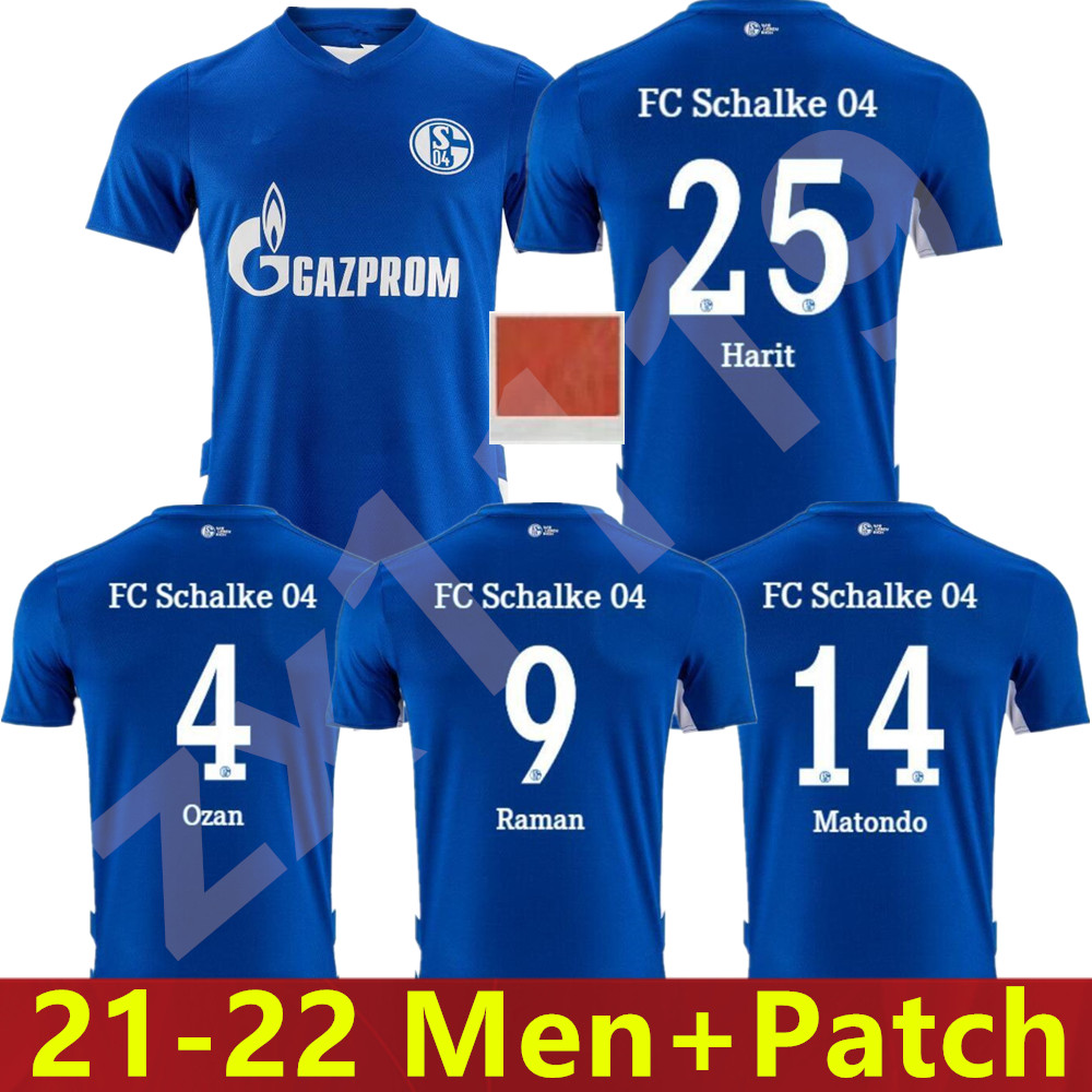 

21 22 Schalke 04 soccer jerseys Huntelaar 2021 2022 thailand Uth OZAN McKennie Caligiuri Raman BENTALEB Ibisevic football shirt, Home