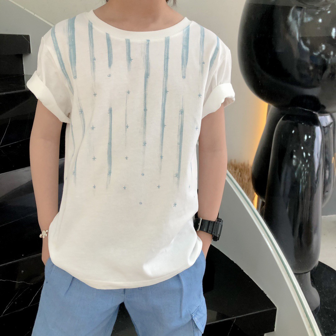 

free shipping Kids boys girls t-shirts clothes 2021 summer kids cotton short sleeve tshirts clothing Toddler tees tops, Blue