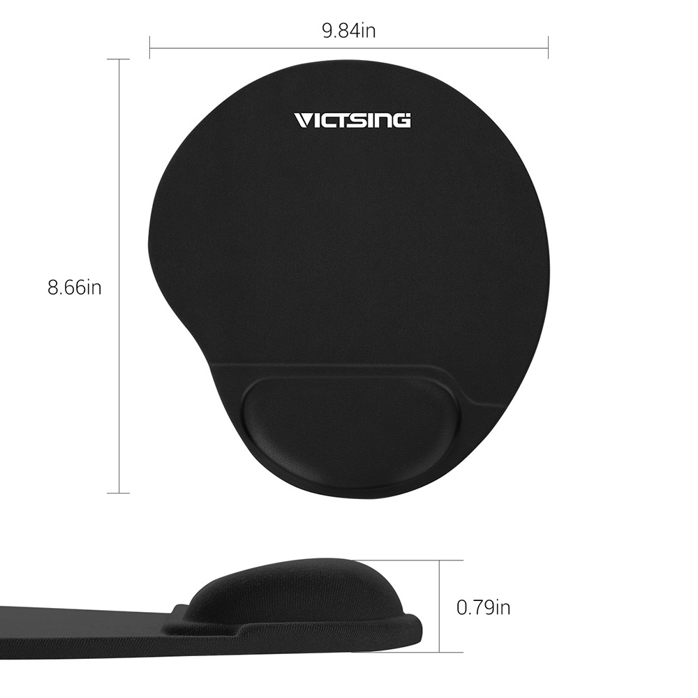  Mouse Pad Black Mousepad With Silicone Wrist Support Ergonomic Design Wrist Rest Pad For Gamer Gaming Mouse For Mi Pad (7)