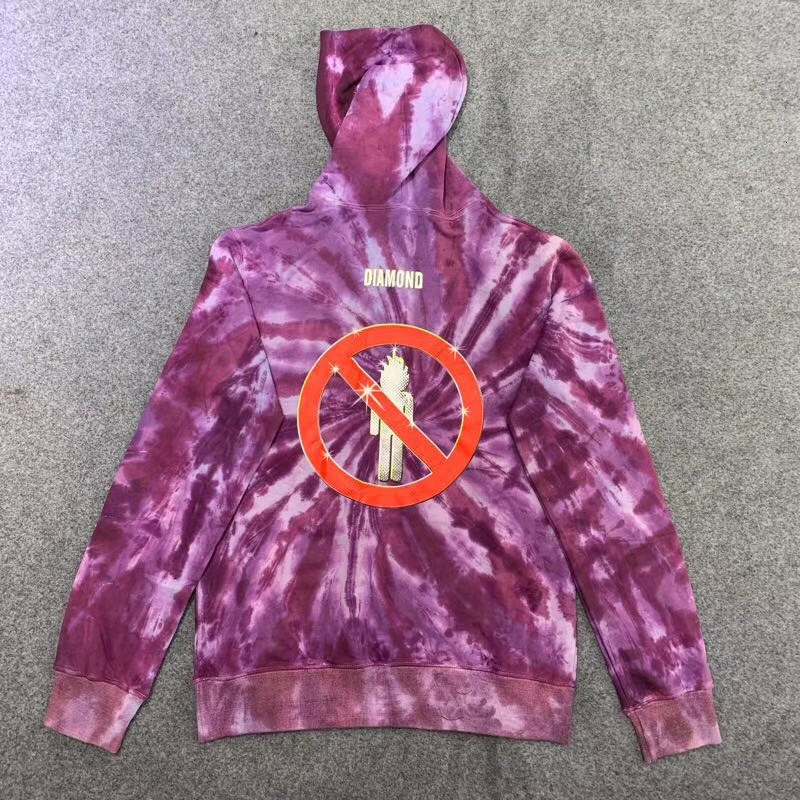 

2021 20fw New Top Kanye West Purple Tie Dye Hoodie Women Men Sweatshirts Mens 19fw Hip-hop Astroworld Pullover 3i5i