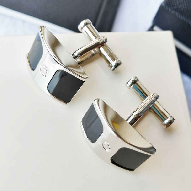 

PURE PEARL High quality fashion Luxury Cuff Links stainless steel Round/square Men Business Suit French Shirts Sleeve style Classic Buttons, Silver