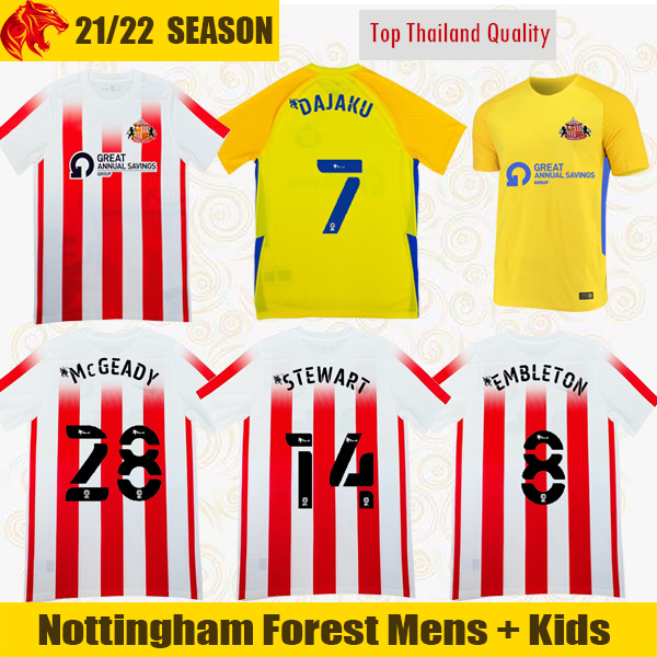 

21 22 Sunderland Soccer Jerseys STEWART 2021 2022 McGEADY WINCHESTER PRITCHARD WRIGHT EMBLETON DAJAKU Football Shirt O'BRIEN NEIL GOOCH BROADHEAD Jersey, 2122 away