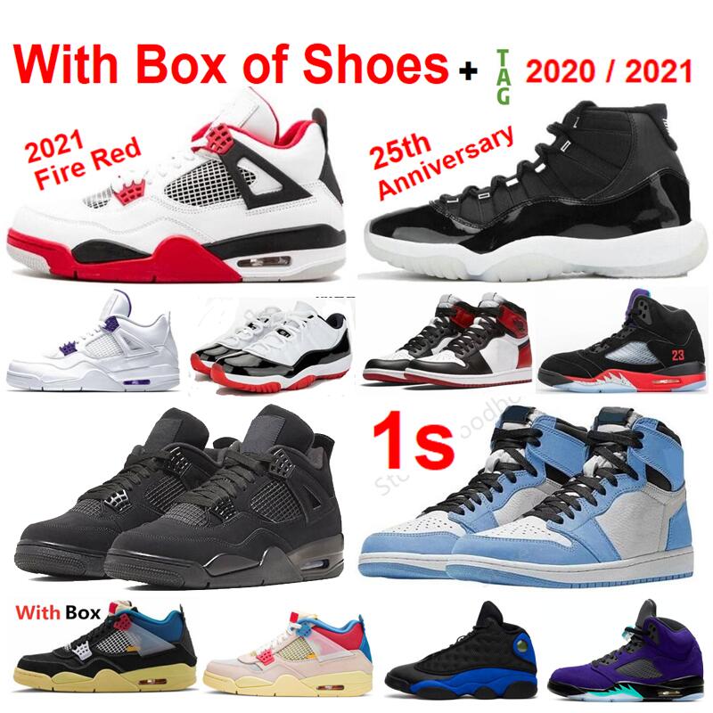 

2021 New University Red 4 bred white 11s concord University Blue 1s Cool Grey Men Women Basketball shoes 13s Space Jam 1s, Color-7