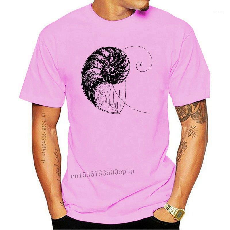 

Men's T-Shirts 2021 Printed Men T Shirt Cotton Short Sleeve Spiral Fibonacci T-Shirt Women Tshirt, Yellow