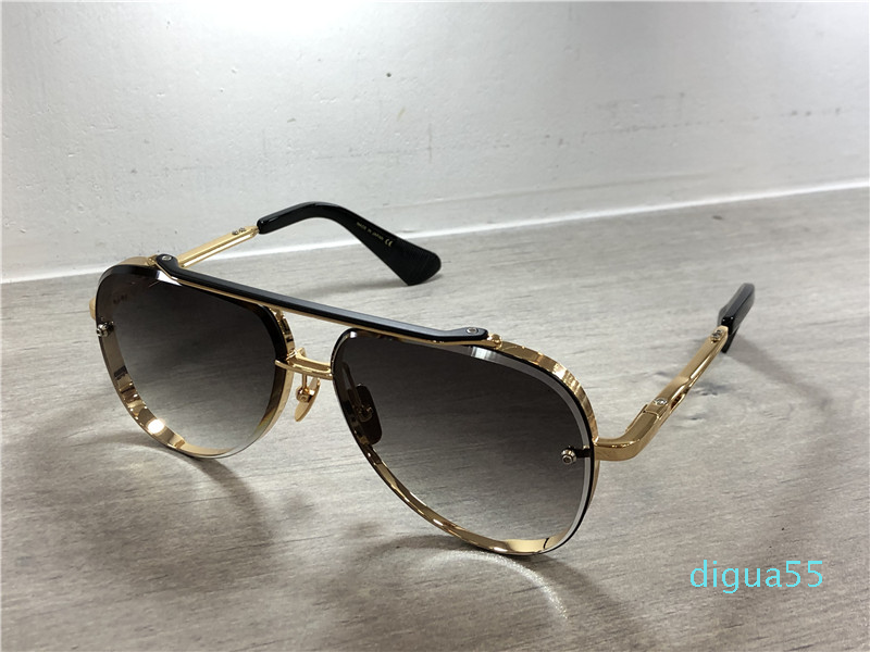 

fashion Gold/Black Pilot Sunglasses Grey Blue Shaded Lens Sun Glasses Mens Sunglasses Shades
