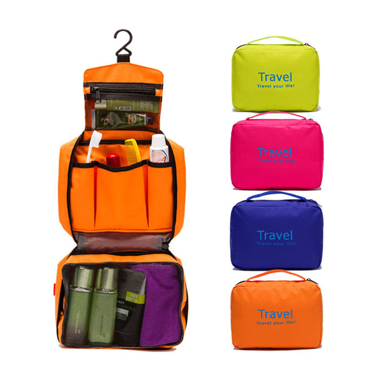 Portable Man Woman Cosmetic Organizer Pouch Makeup Bag Essential Oil Hang Toiletry Bag-image-749059460