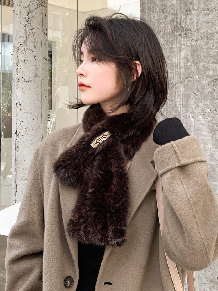

Scarves Sable Scarf Series Female Fur Collar Winter Style Multicolor And Warm Size:80*12cm
