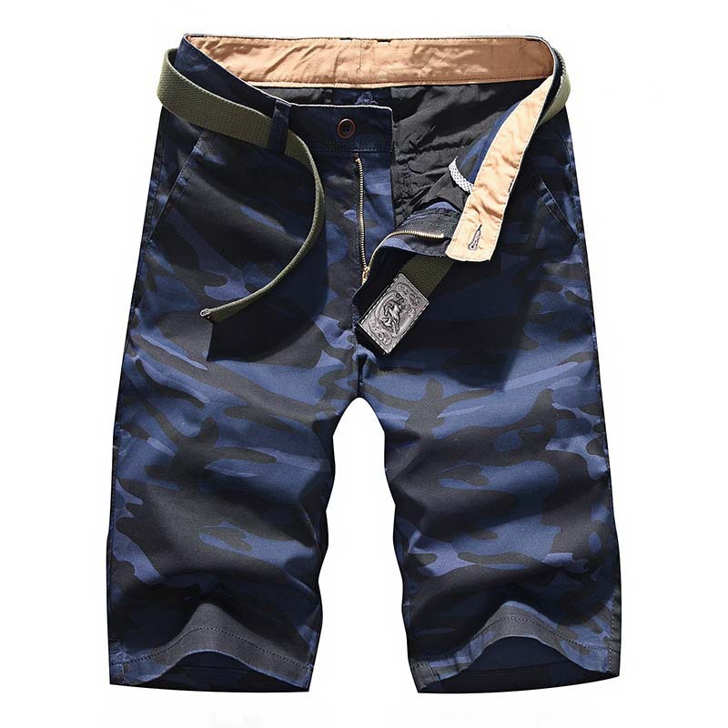 

2021 Summer New Men's Casual Shorts Camouflage Male Loose Work Man Short Pants Plus Size 29-40 Qw00, 1801 4 no belt