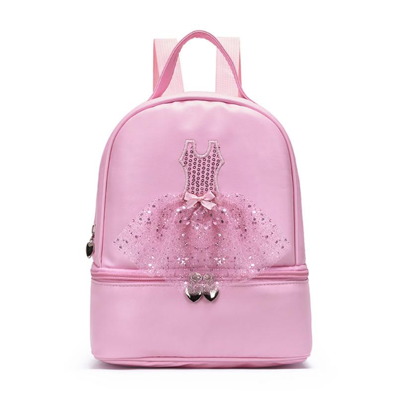 

School Bags Girls Cute Ballet Dance Girl Backpack Princess Bag Kids Bookbag Sports Backpacks Embroidered For, Pink