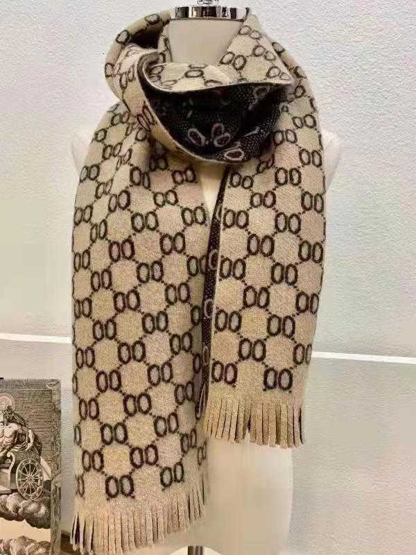 

2021 Fashion Brand Scarv, Digner Scarf, Double-sided Two-color, All-match for Men and Women, Size 30*180cm