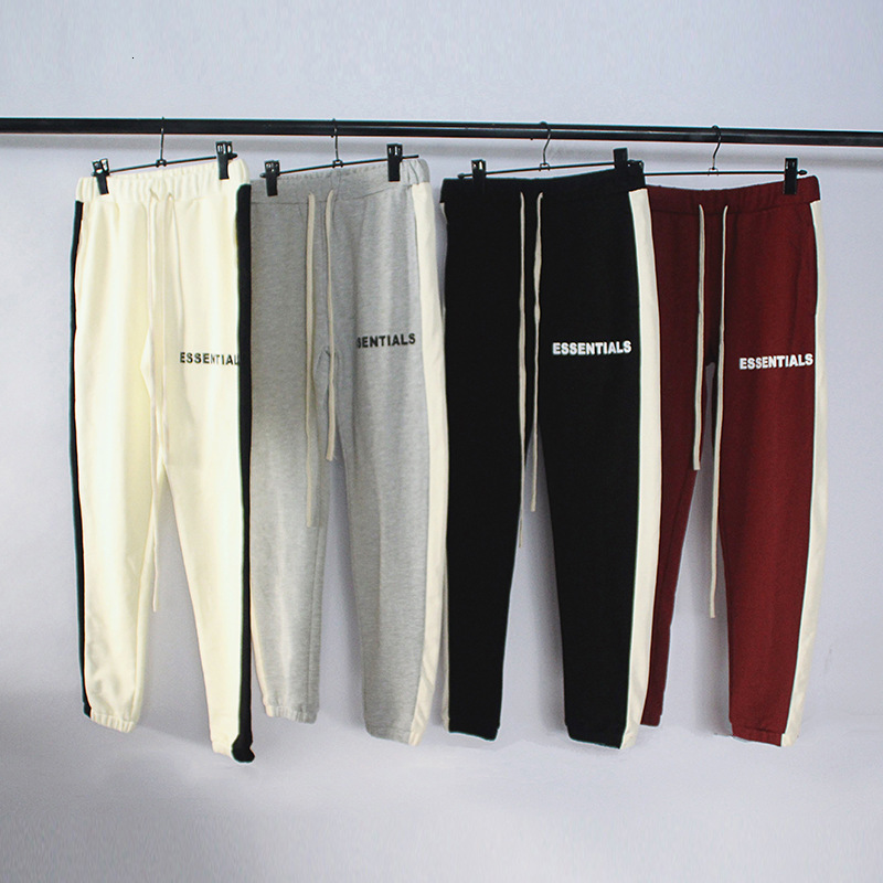 

Wear of Fog Double Line God High Street Trendy Essentials Pants, Black