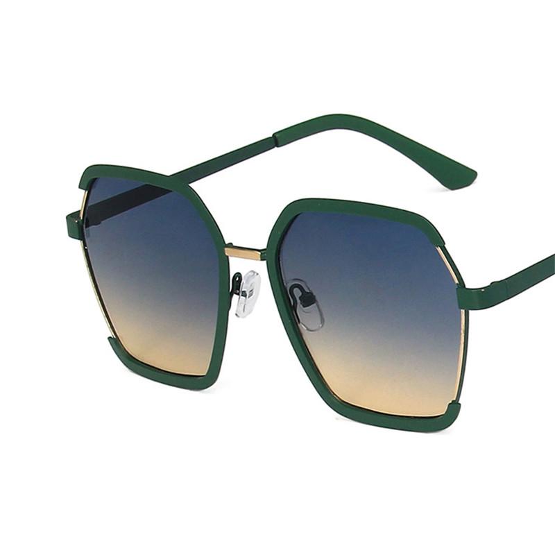 

Sunglasses Luxury Square Women Fashion Eyewear Beach Oversized Sun Shades Glasses Alloy Lentes De Sol Mujer Anti-UV, White;black