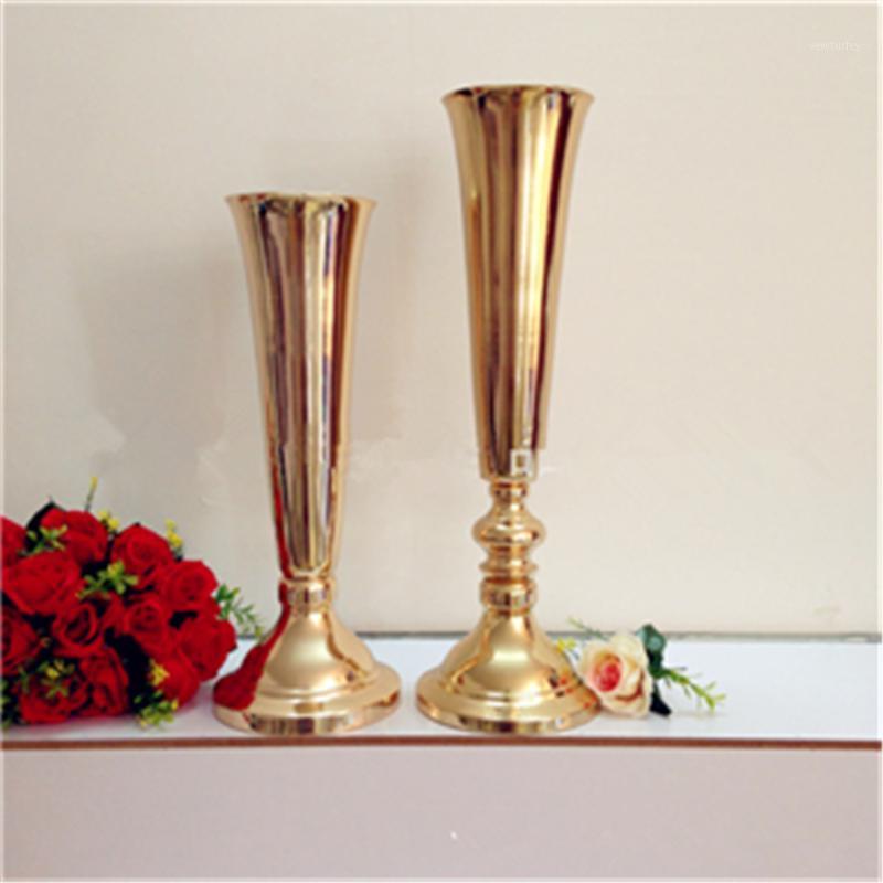 

Party Decoration Style Beautiful Sliver Mental Gold Candelabra Flower Vase For Table Centerpieces