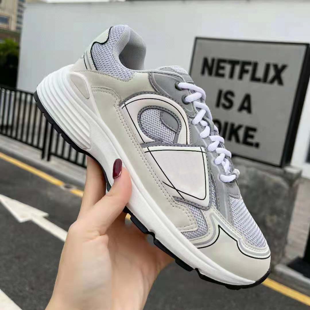 

Fashion Top Quality Designer shoes real leather Handmade Multicolor Gradient Technical sneakers men women famous shoe Trainers bagshoe1978 66, #9