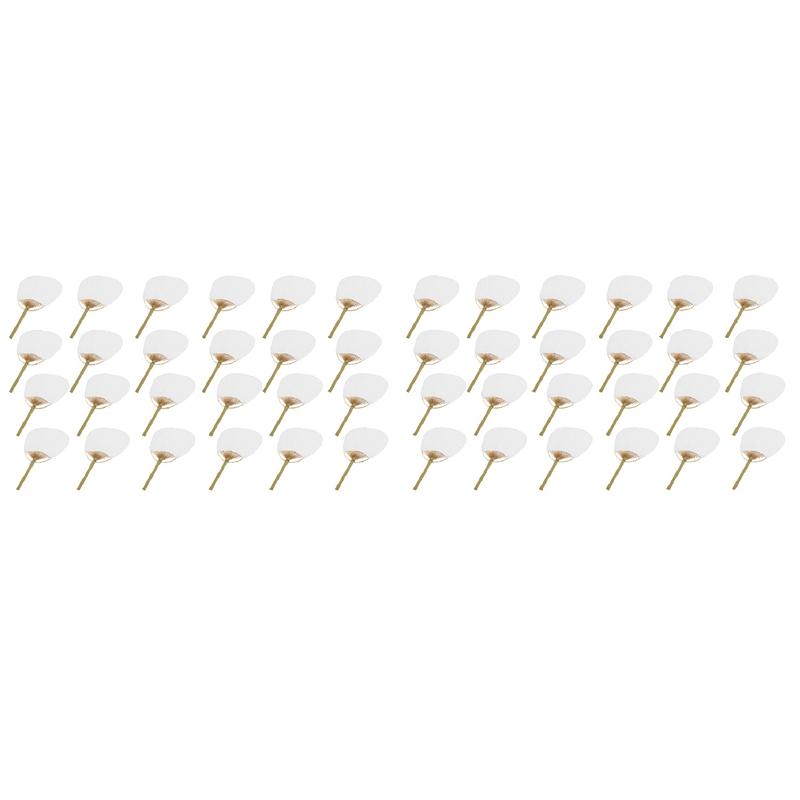 

Other Home Decor 48Pcs/Lot Wedding White Paddle Fan For Decoration