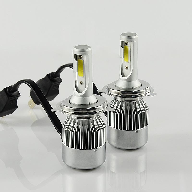 

Car Headlights COB Chip LED Headlight C6 Bulbs For H4 Hi Lo Lamp
