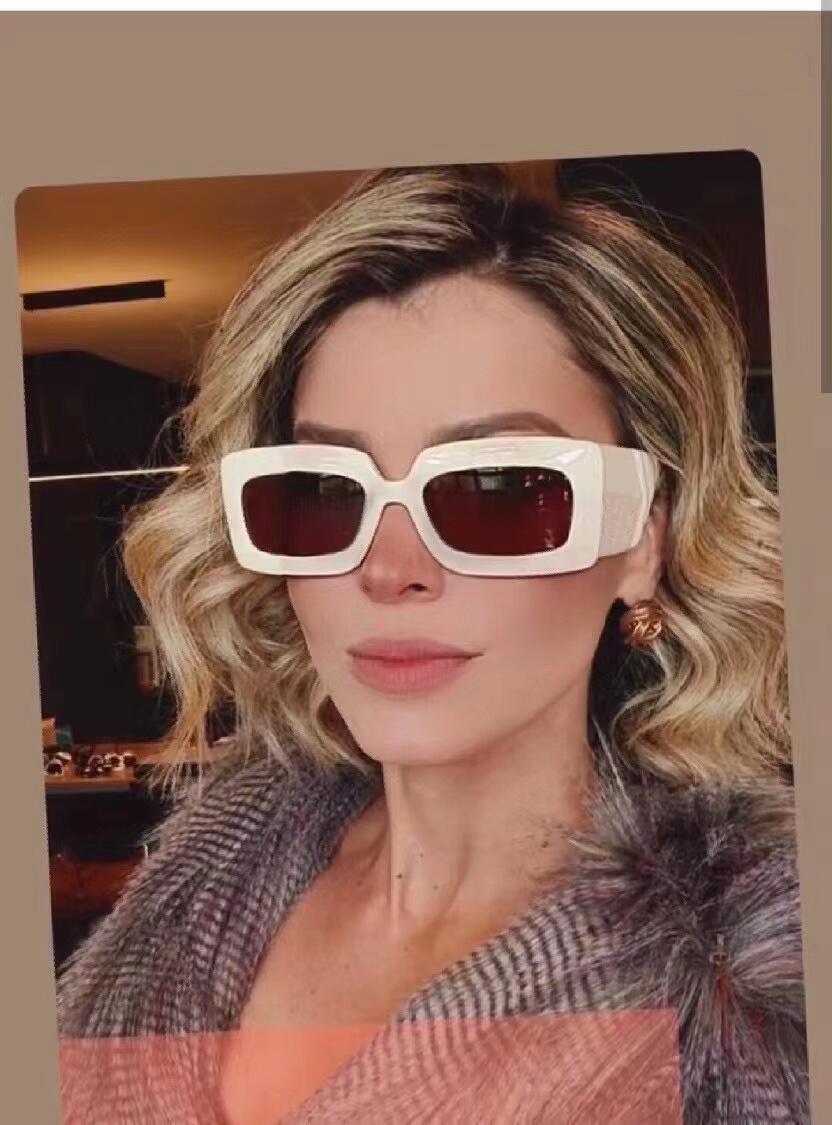 

2023 Luxury Rectangle sunglasses for women Fashion Womens Brand Deisnger Full Frame UV400 Lens Summer Style Big Square Top Quality Come With Case