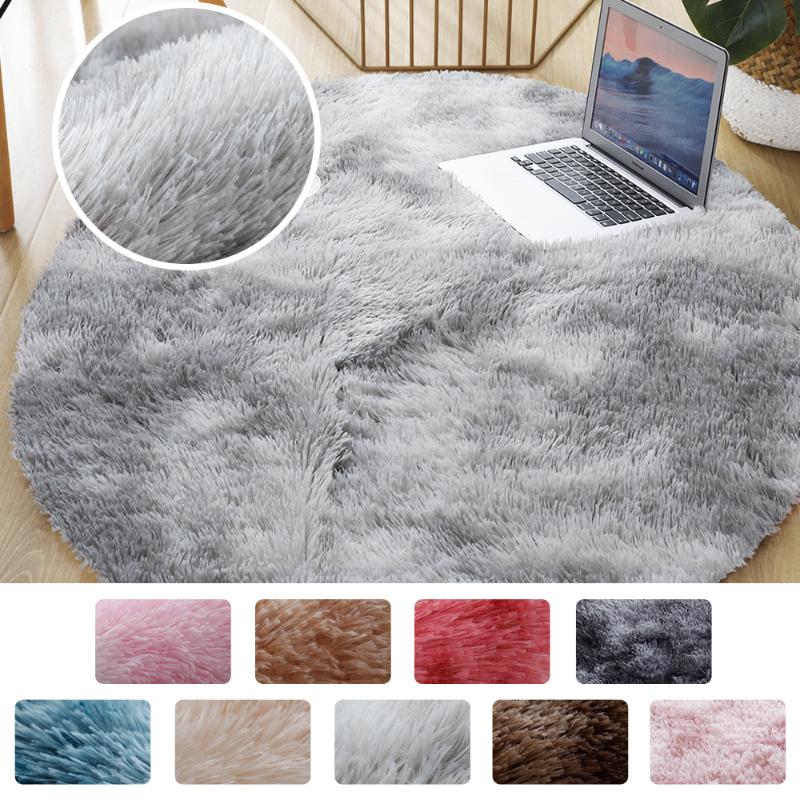 

Carpets Round Thick Carpet For Living Room Plush Rug Children Bed Fluffy Floor Home Decor Rugs Soft Velvet Mat Anti-slip