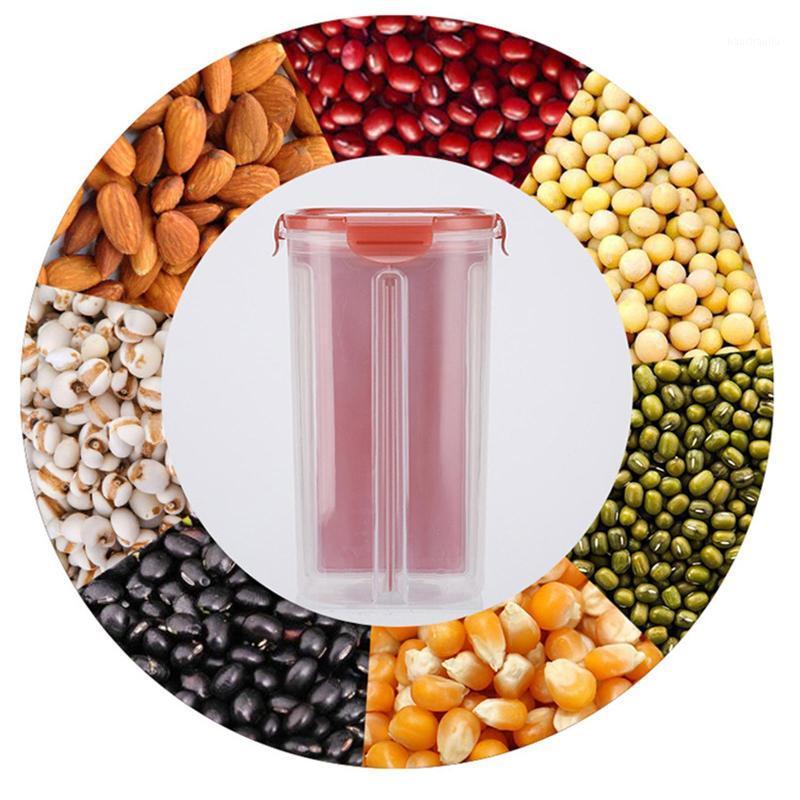 

Storage Bottles & Jars Nordic Transparent Kitchen Foods Box Division Sealed Grain Accessories Organizer