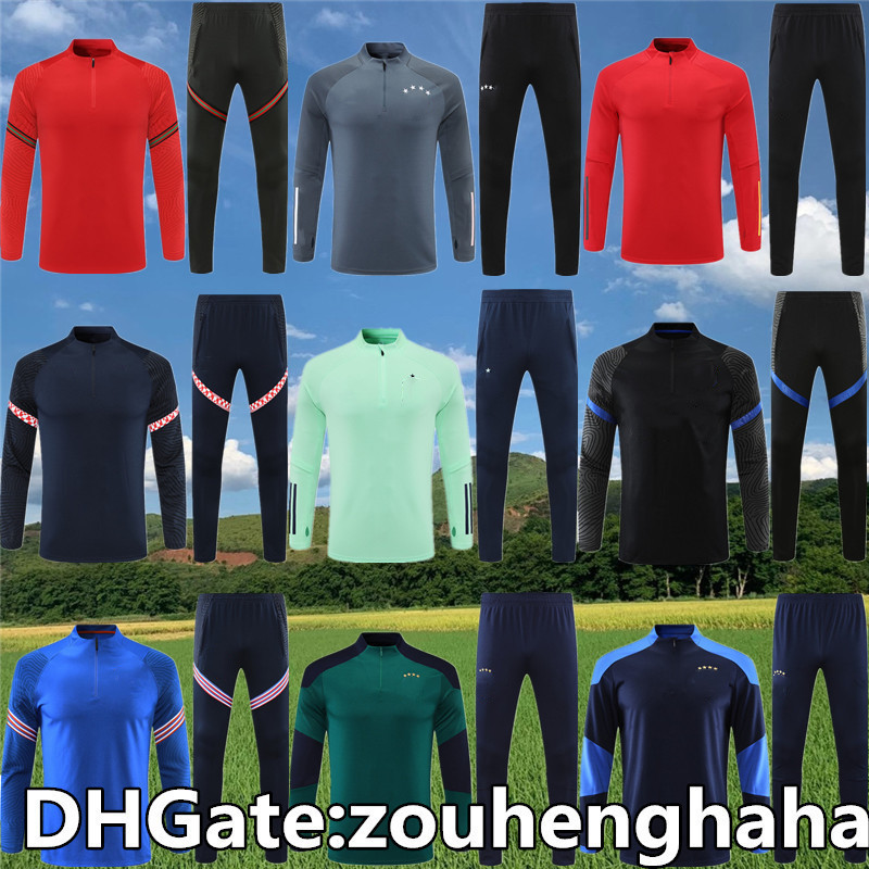 

Aldult Spain tracksuit jacket soccer hommes football Survetement sportswear Men Jogging training suit, Jersey kits