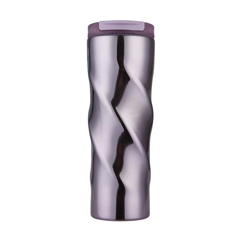

Water Bottles Spiral Coffee Cup Stainless Steel Vacuum Gift Gradient Color