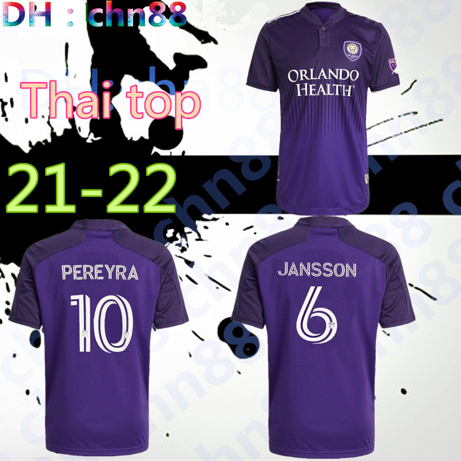 

2021 2022 Orlando HOME City Jersey SC Soccer 21 22 NANI PATO DWYER AKINDELE MUELLER MOUTINHO RUAN KLJESTAN JOHNSON Football JRSEY SHIRT, Black;yellow