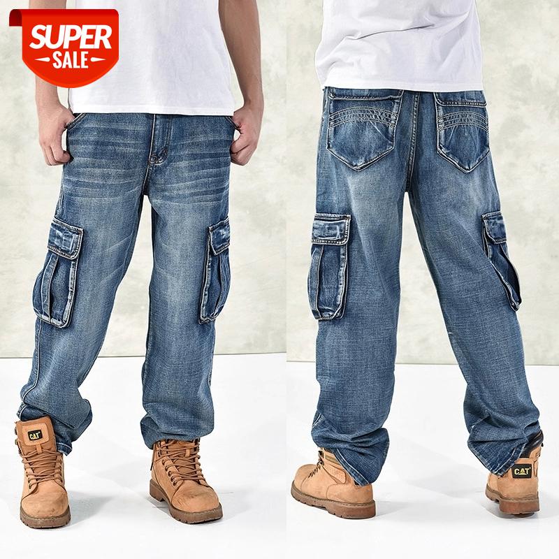 

Large size 42 40-28 5XL-M Hip hop jeans men famous designer brands high quality Skateboard denim Skateboard jean man spring 2019 #ax9a, Black