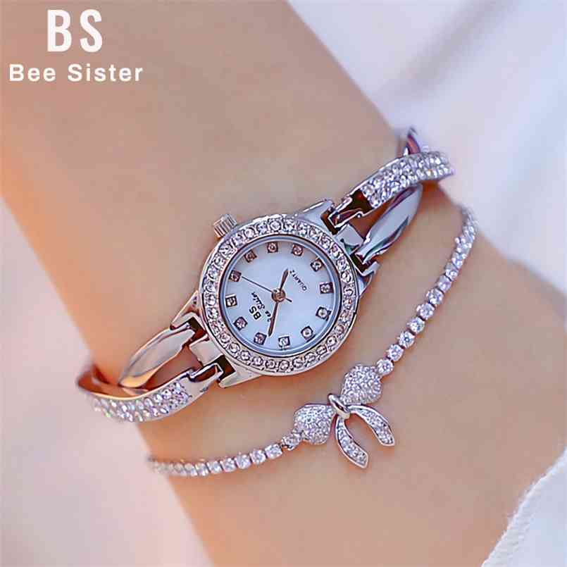 

Luxury Watch Women Dress Female Bracelet Wrist es For Quartz Ladies es Relogio Feminino 210707, Silver