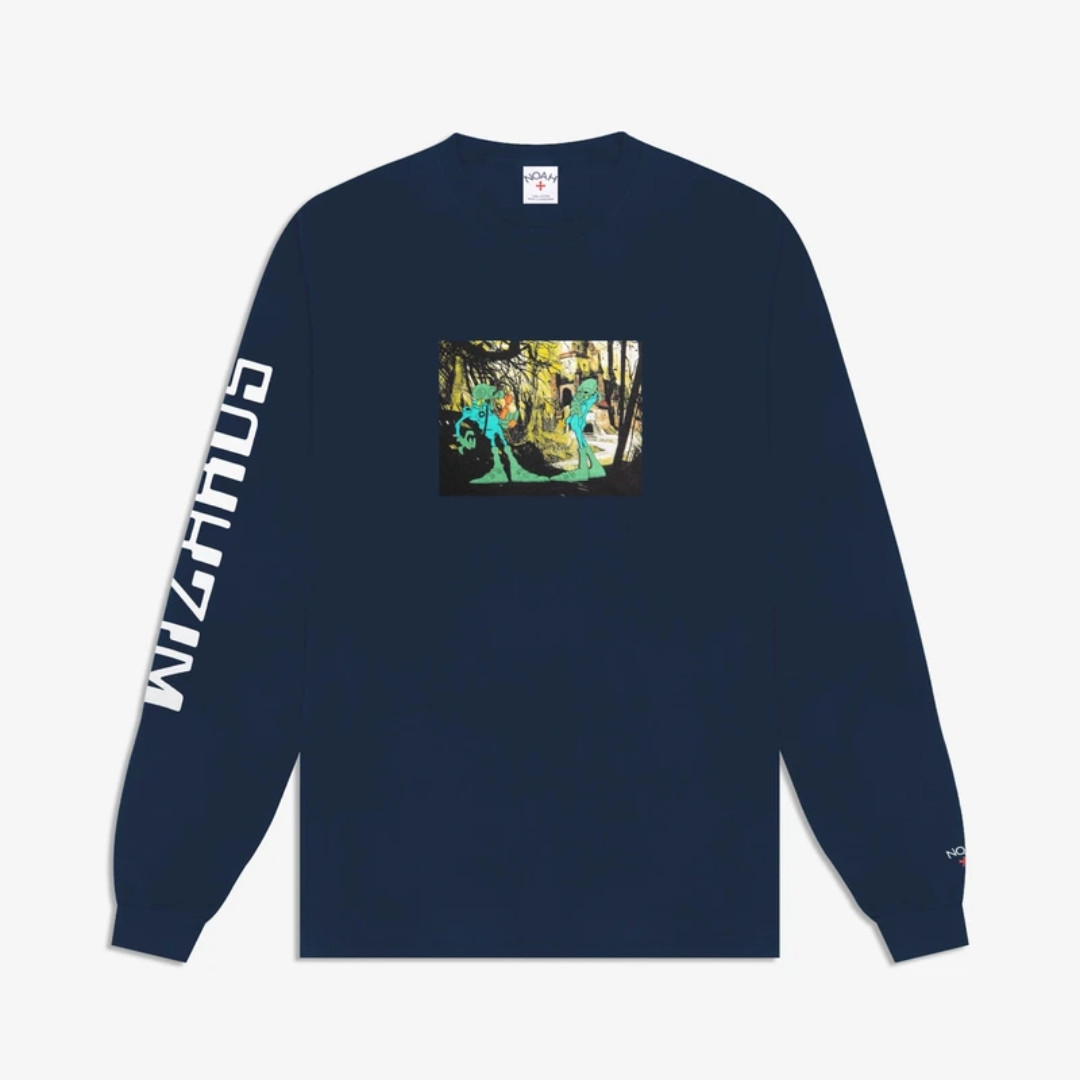 

NOAH Long-sleeved T-shirt Noah x Wizards Max and Fritz LS Tee 21SS autumn long-sleeved letter printed T-shirt
