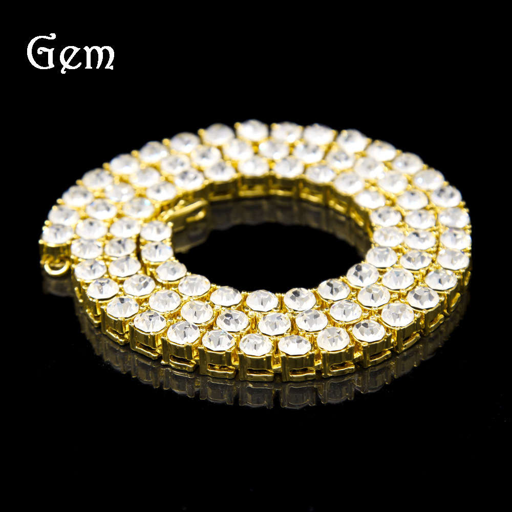 

Hip hop rock jewelry diamond necklace 8mm hip hop Necklace hip hop jewelry
