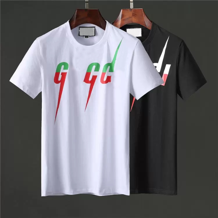 

printing pattern men's t shirt Largete size loose fashion personality SS21 men design shirts women's short high quality black and whi