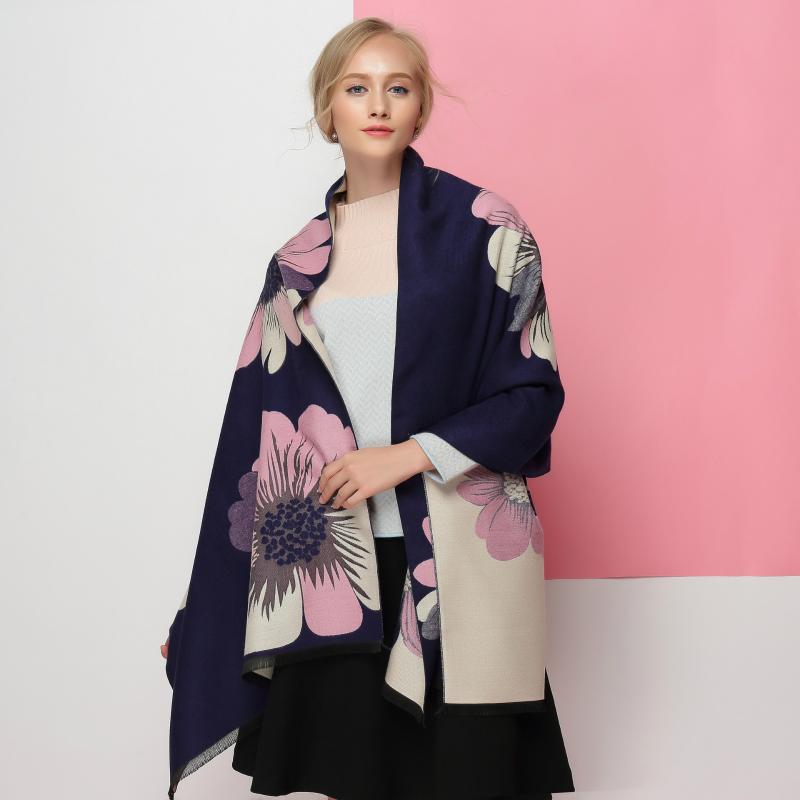 

Scarves Scarf Hijab Women Blanket Winter Artificial Cashmere Thick Shawl Warm Bandana Female Pashmina Explosion
