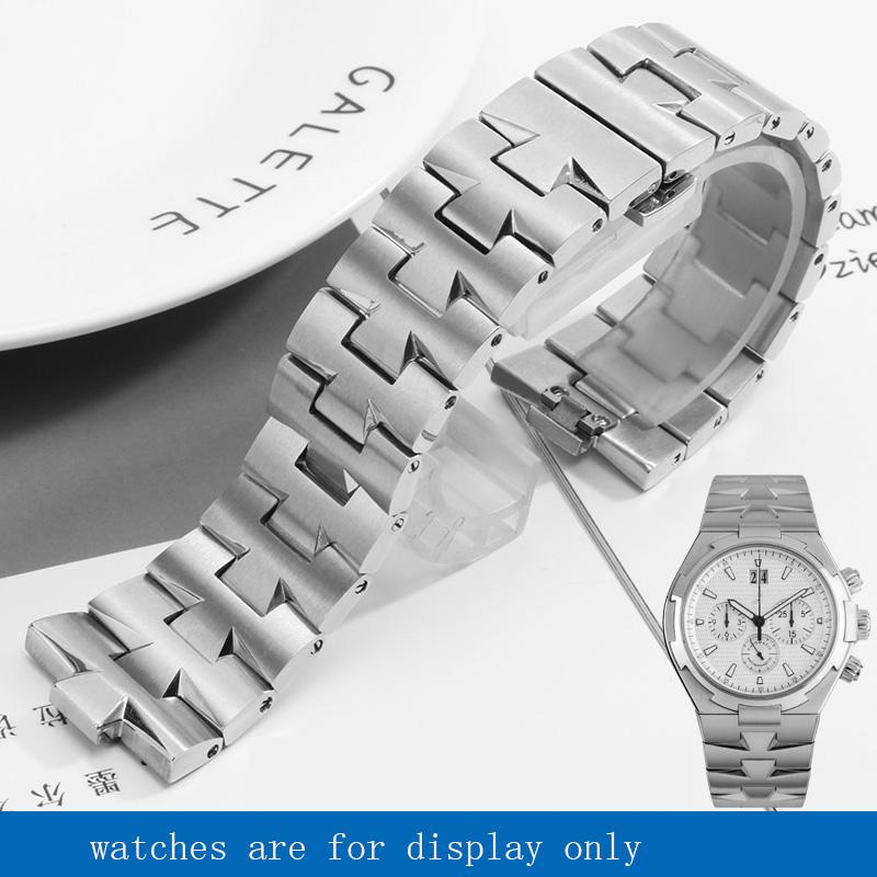 

Watch Bands Replacement Metal Strap For VC 47040 Series Stainless Steel Watchband 25x8mm Silver Bracelet Men's Chain