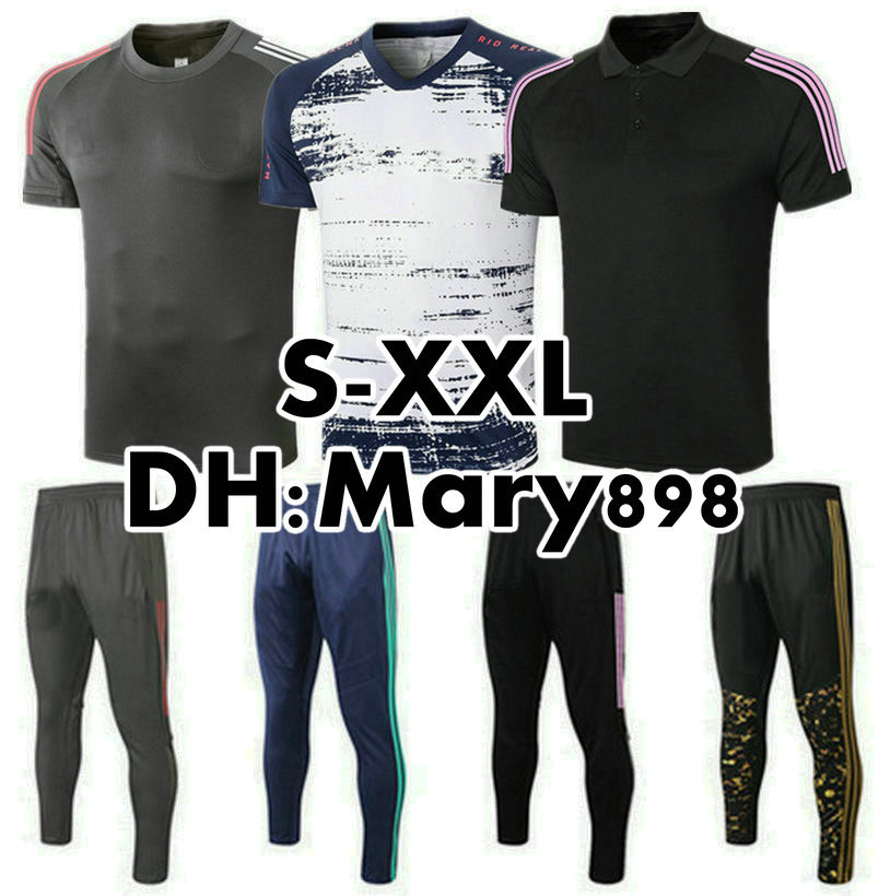 

New hot 2020 2021 Real Madrid Soccer Sets/Tracksuits 2021 Real Madrid training wear/Can be sold separately T-shirt/pants S-XXL