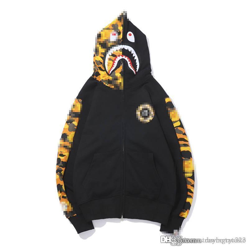 

A Bathing Ape XO SHARK Hoodie Sweatshirts Full Zip Mens  Size Japan LTD, Black