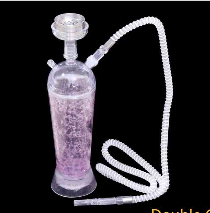 

Hookah Shisha crystal print medium full hookah set LED Compact and portable